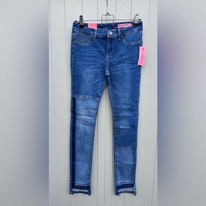 BlankNYC Girls “The Mini Mercer” Spray On Jeans – Size 14 – Blue Denim NWT